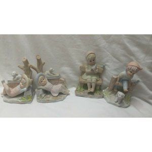 Porcelin Children (4) very nice and rare